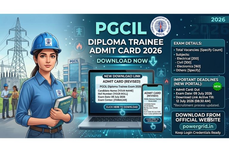 PGCIL Diploma Trainee Admit Card 2026
